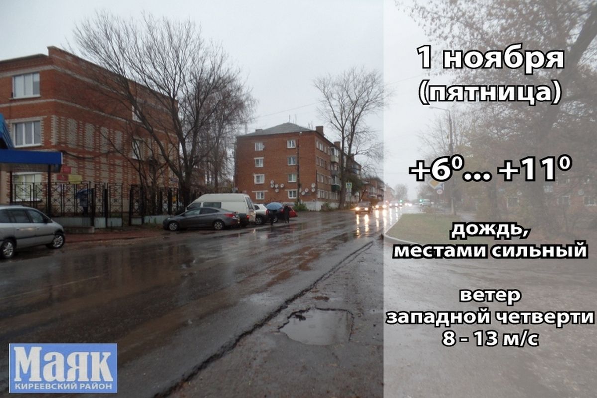 1 ноября: погода в Киреевском районе и народные приметы дня 1 ноября: погода в Киреевском районе и народные приметы дня