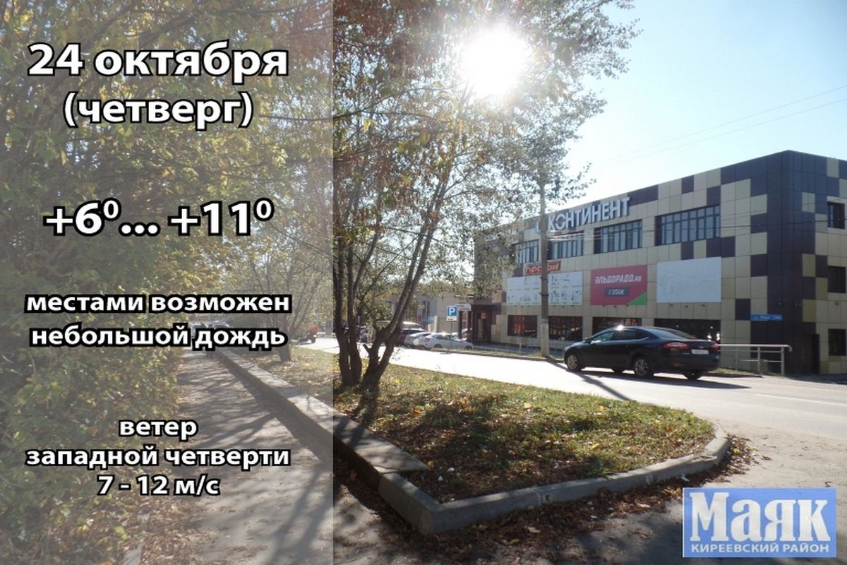 24 октября: погода в Киреевском районе и народные приметы дня
