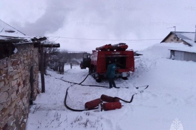 В селе Орловка при пожаре погиб мужчина