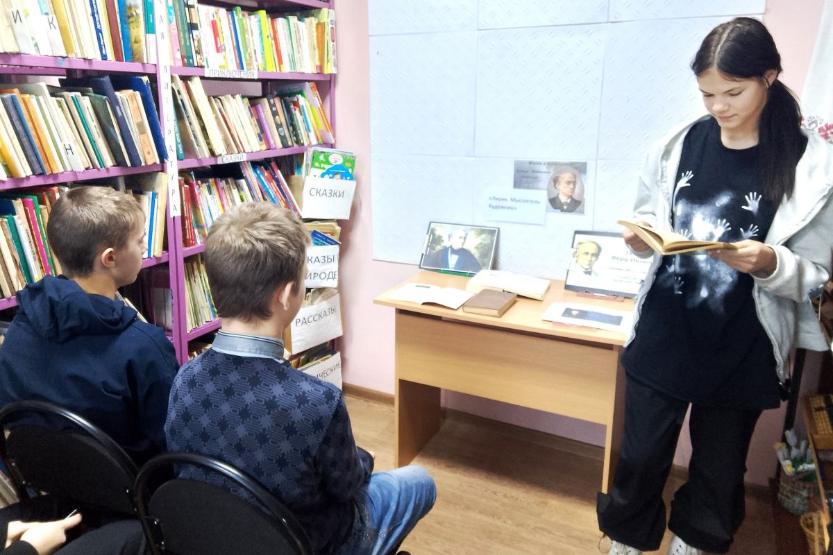 Поэтический час: дети познакомились с творчеством Ф.И. Тютчева Поэтический час: дети познакомились с творчеством Ф.И. Тютчева