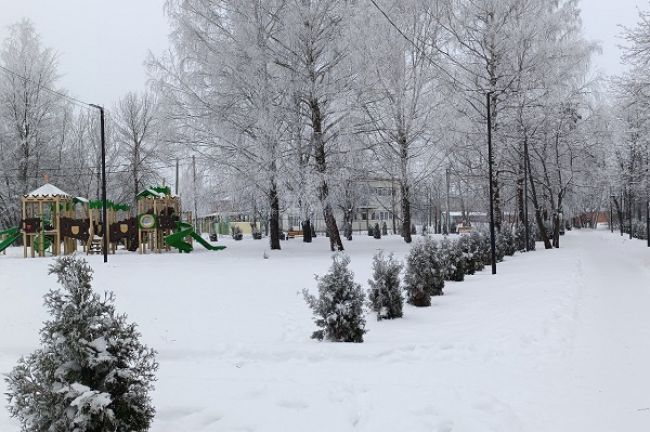 В Куркино облачно, небольшой снег