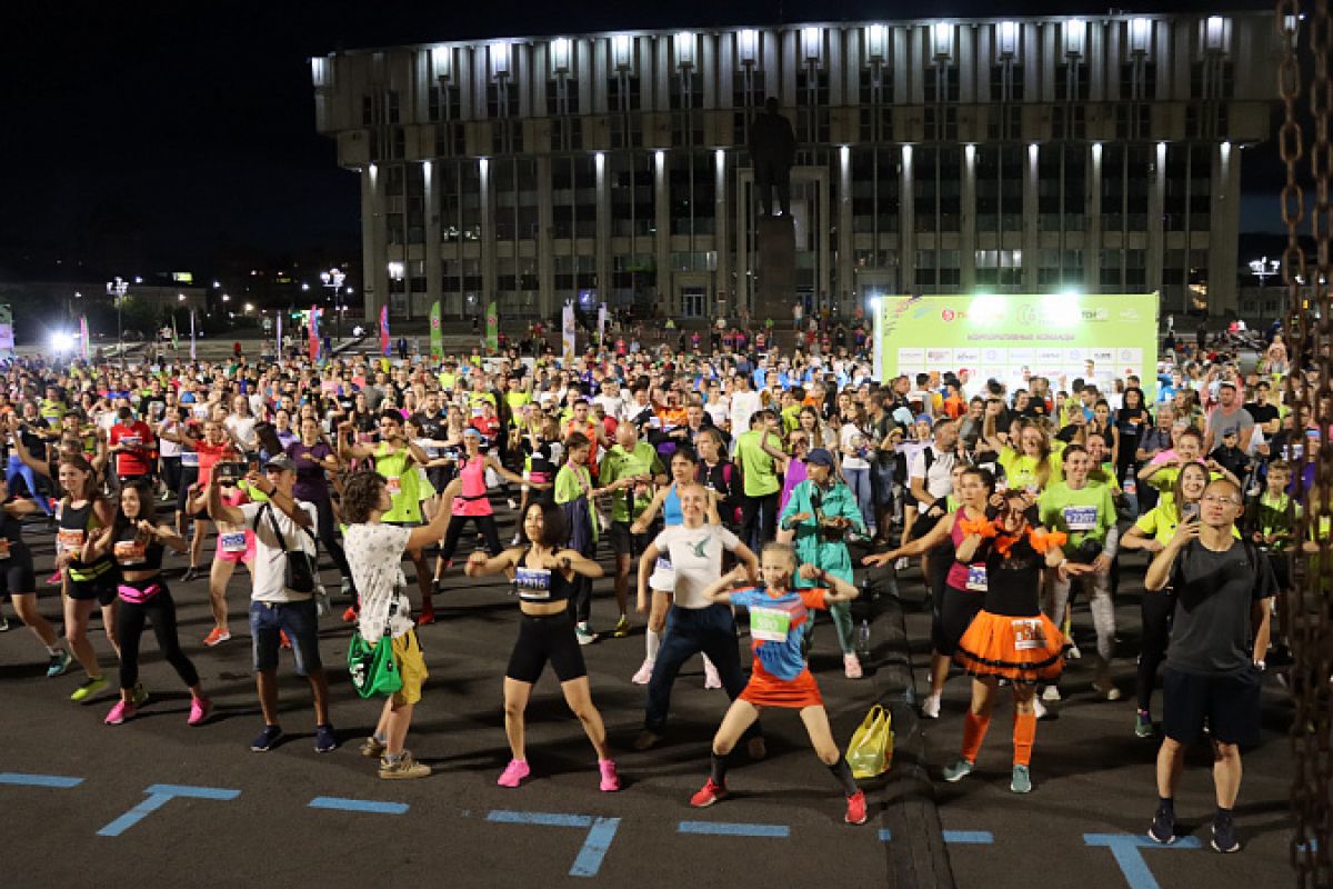 Нацпроект «Демография»: Более 2 тысяч любителей спорта вышли на забег «Ночная Тула»