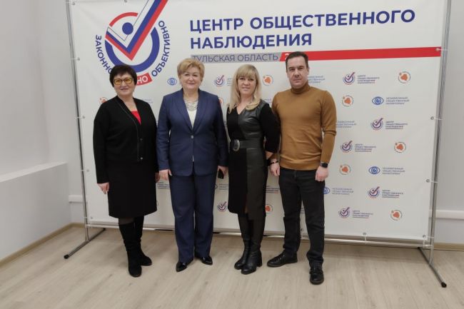 Центр общественного наблюдения посетила уполномоченный по правам человека в Тульской области Татьяна Ларина