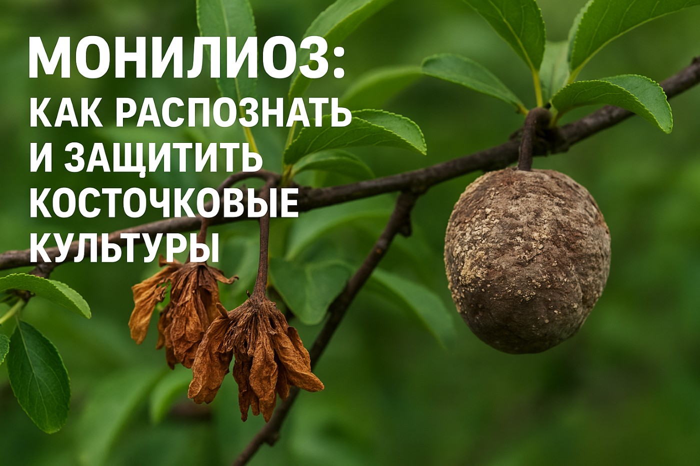 Монилиоз: как распознать и защитить косточковые культуры