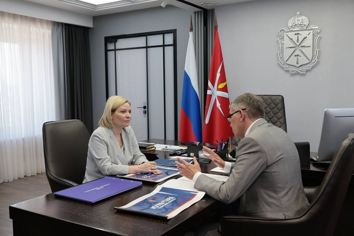Министр культуры РФ Ольга Любимова с рабочим визитом в Тульской области