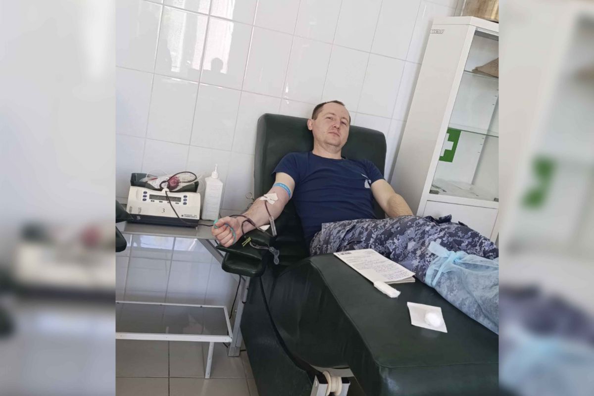 Росгвардейцы сдали кровь для медицинских учреждений Тульской области