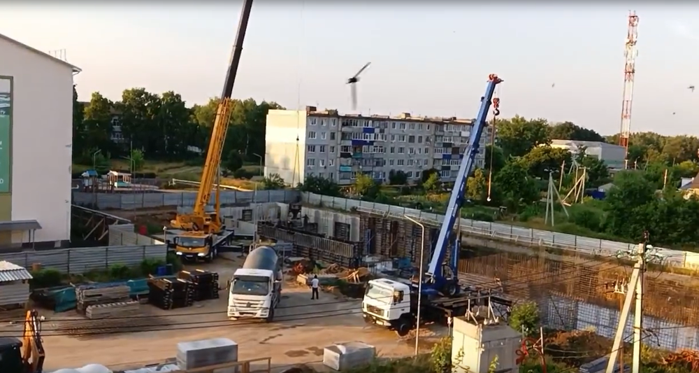 В поселке Куркино продолжается строительство многоквартирного дома В поселке Куркино продолжается строительство многоквартирного дома