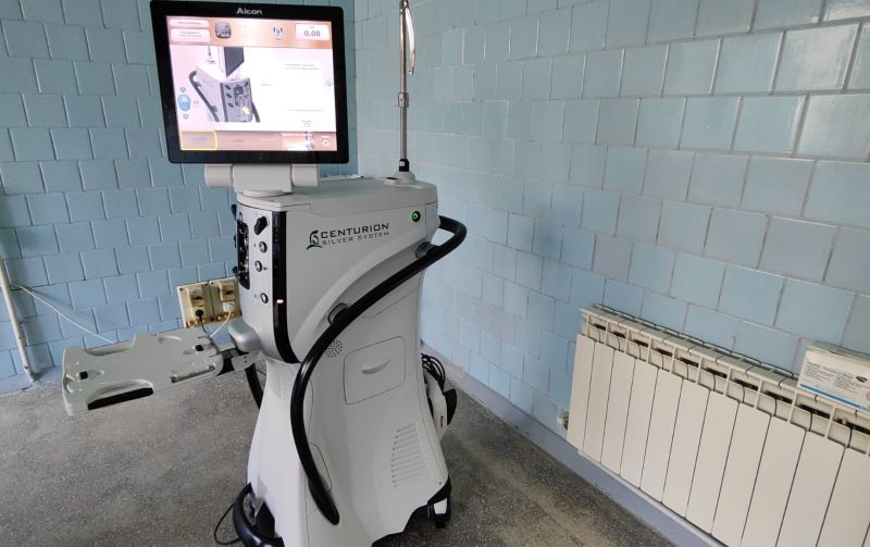 В Новомосковске офтальмологическое отделение оснастили новым оборудованием