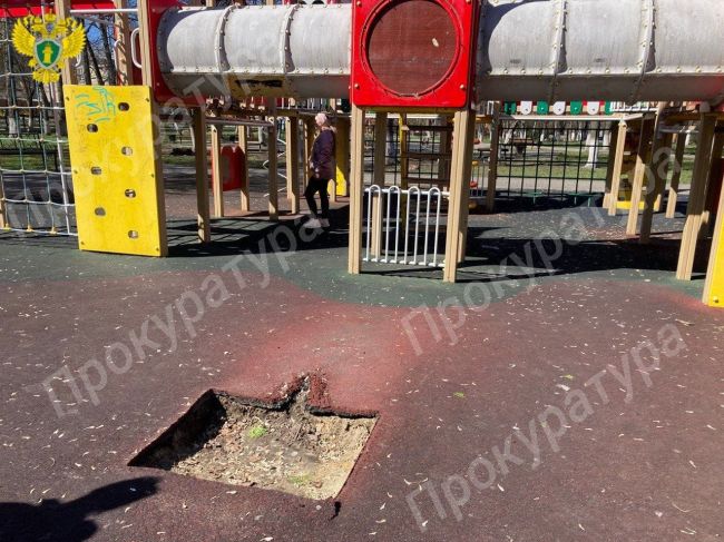 Детская площадка в Богородицке не отвечала требованиям безопасности