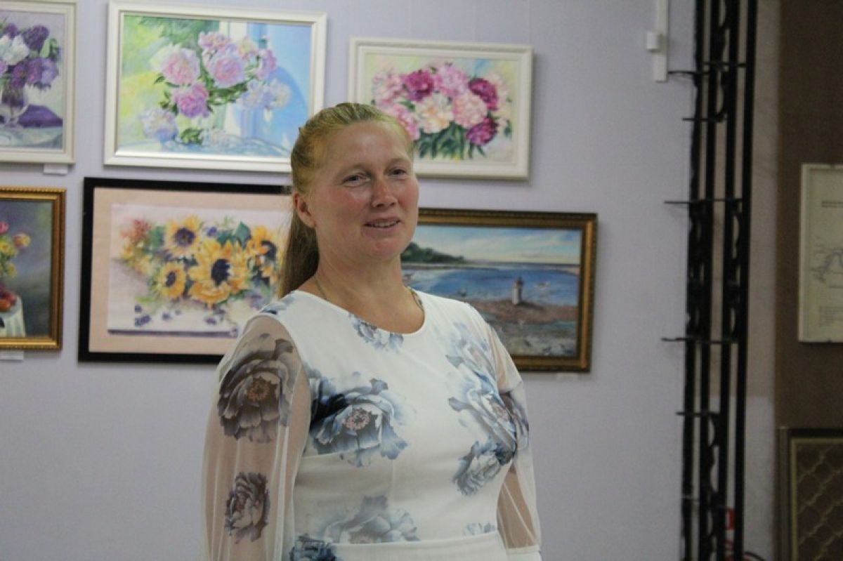 В Новомосковске открылась выставка работ Елены Моисеевой