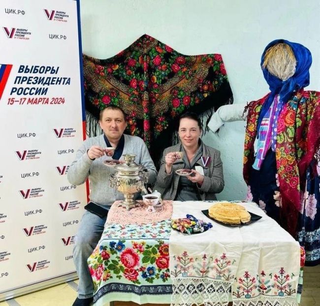 На избирательных участках сейчас настоящий праздник