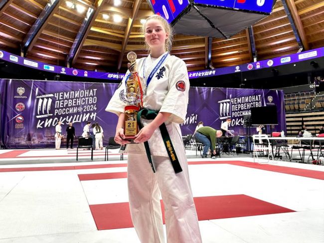 Арина Матюшина стала серебряным призером первенства России по карате киокушин
