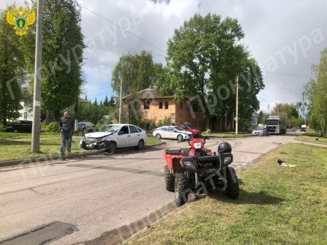 В Щекино 12-летний подросток совершил ДТП на квадроцикле