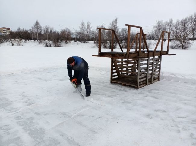 В Новомосковске готовятся к крещенским купаниям