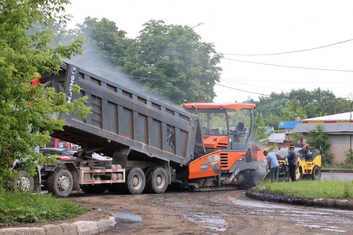 В Новомосковске продолжается ремонт автодорог картами