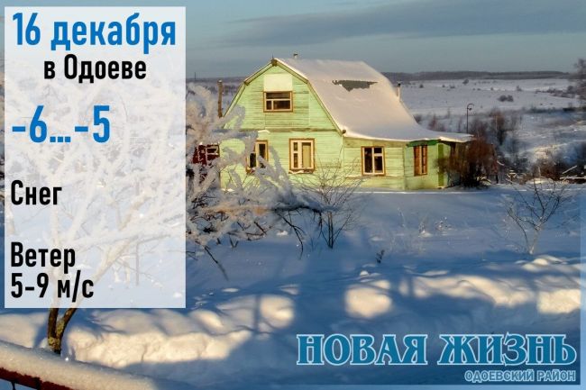16 декабря: погода в Одоевском районе