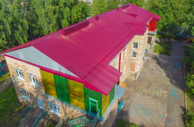 В Одоеве завершены работы по замене крыши в детском саду