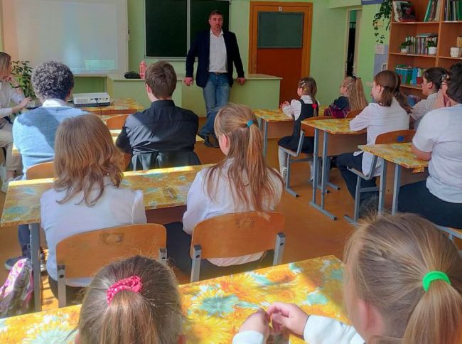 Для учеников Говорёнковской школы был проведен урок экологического просвещения