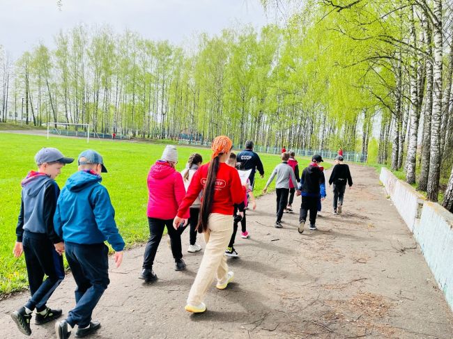 Одоевские школьники стали участниками Всероссийской акции «10 000 шагов к жизни»
