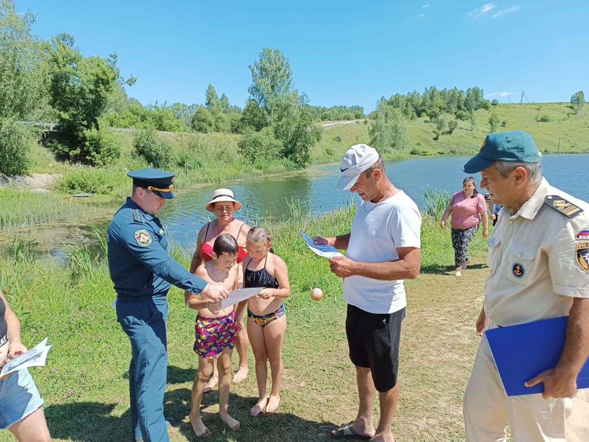 Сотрудники ОНД и ПР по Одоевскому и Арсеньевскому районам проводят рейды по водоёмам Одоевского района