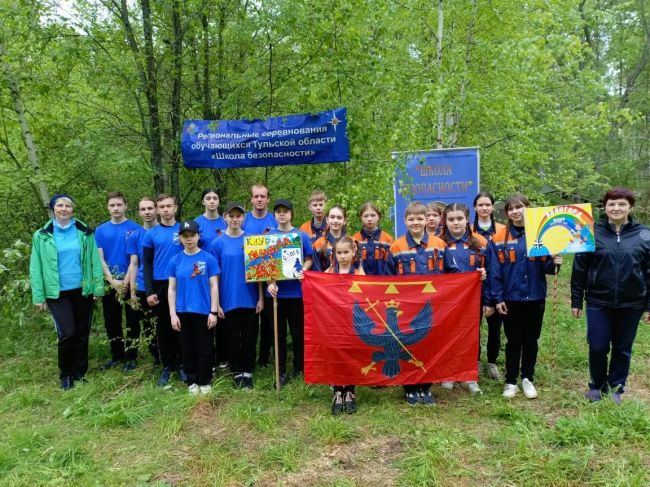 Одоевские юные туристы участвуют в соревнованиях «Школа безопасности»
