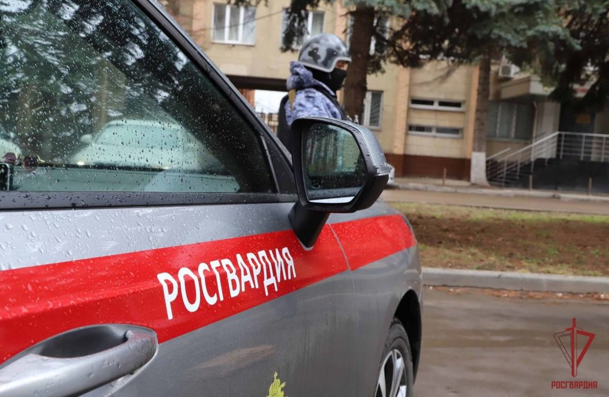 Сотрудники Росгвардии Тульской области задержали вооруженного злоумышленника