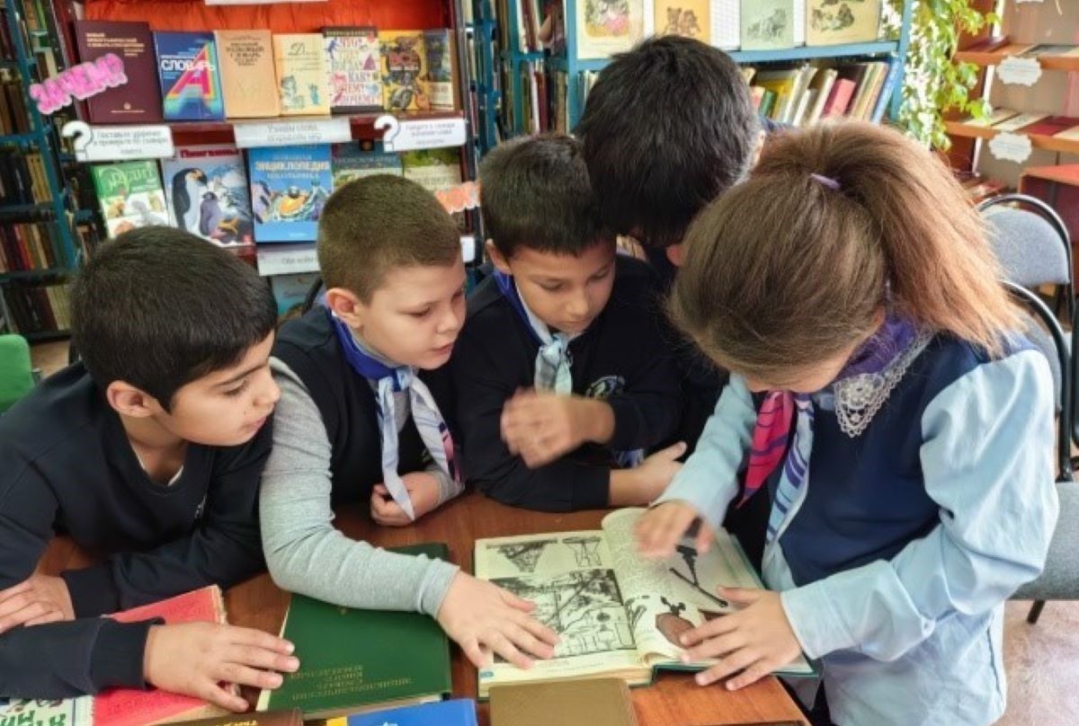 Для рылёвцев был проведён увлекательный библиотечный урок