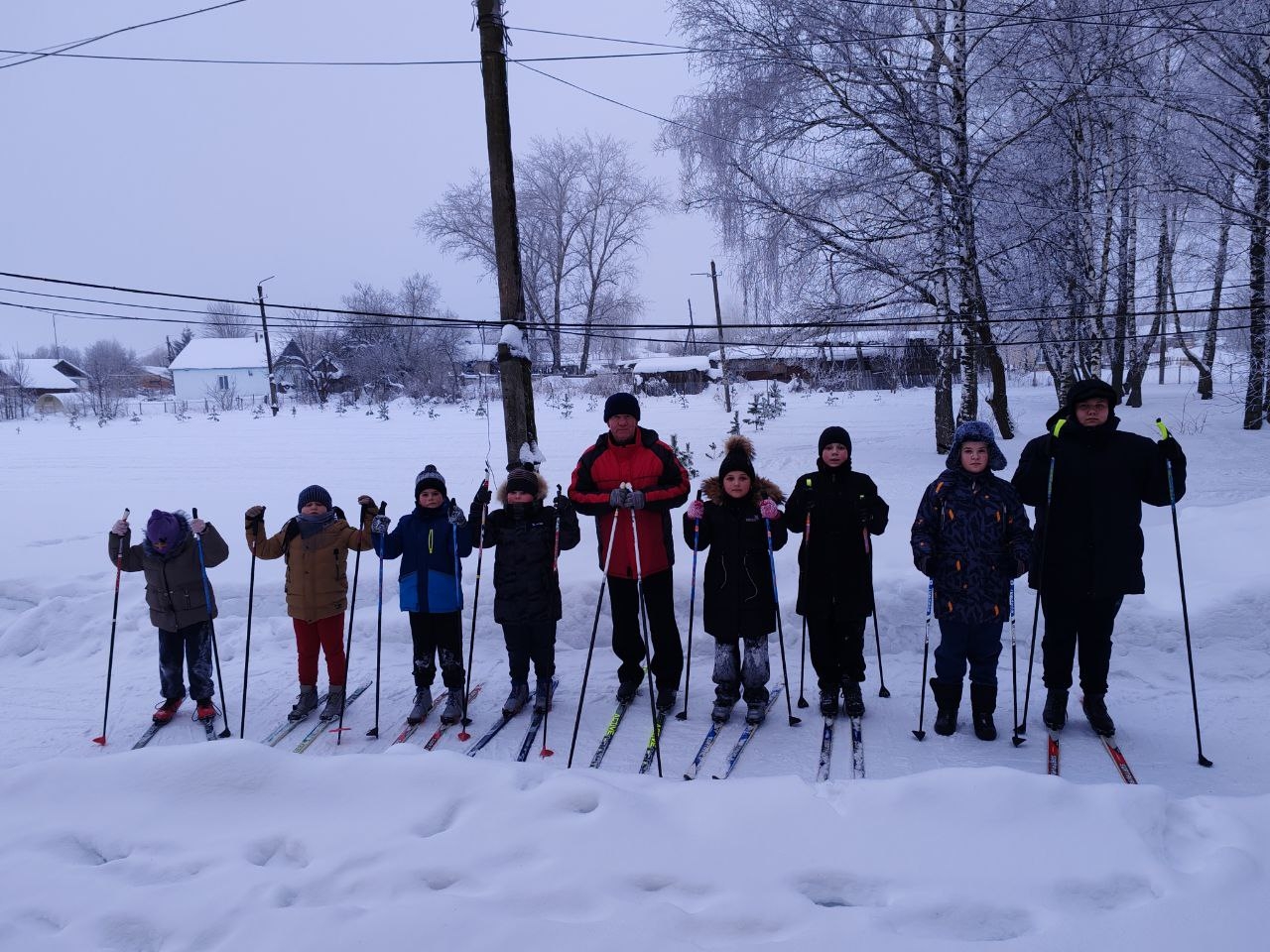 Рылёвские школьники стали на лыжи