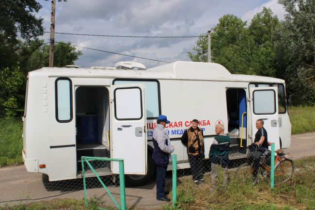 Жители села Петровское Одоевского района проверили своё здоровье