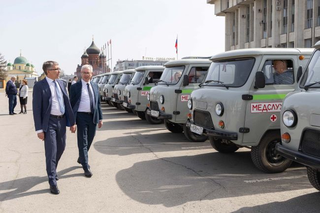 Три новых автомобиля получила Плавская районная больница