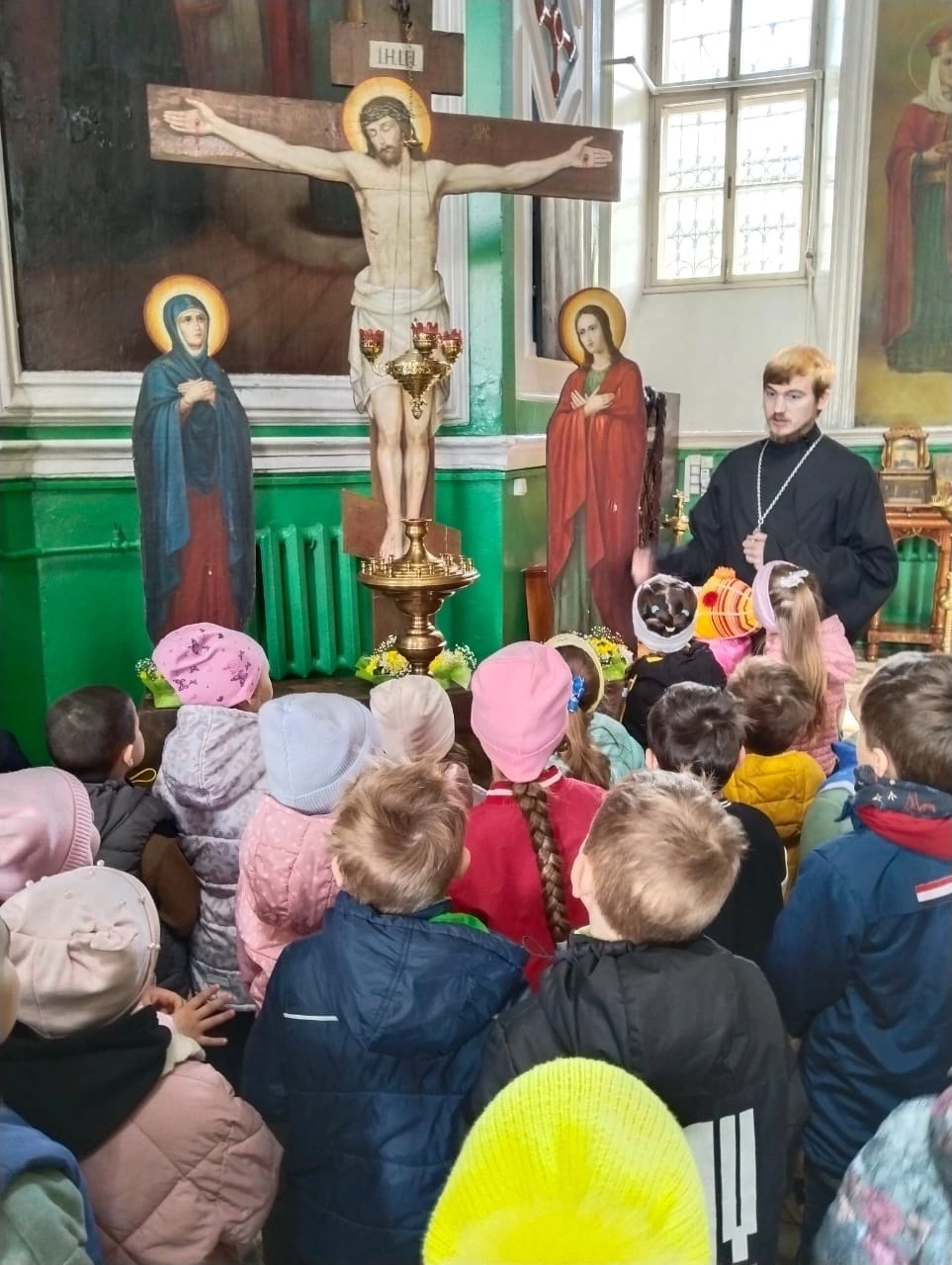 Плавские дошкольники посетили Свято-Сергиевский храм