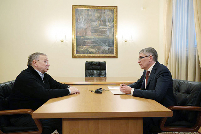 Дмитрий Миляев встретился с генеральным директором студии «Военфильм» Игорем Угольниковым Дмитрий Миляев встретился с генеральным директором студии «Военфильм» Игорем Угольниковым