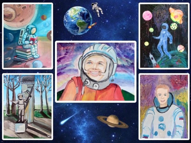 В Щекинском музее открылась выставка детских рисунков о Космосе