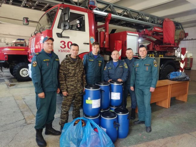 Гуманитарная помощь с необходимыми вещами и подарками вновь отправилась из Узловой