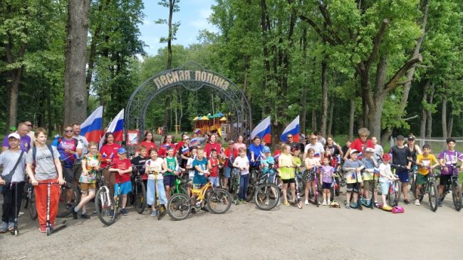 Щёкинцы участвовали в велопробеге в честь Дня России