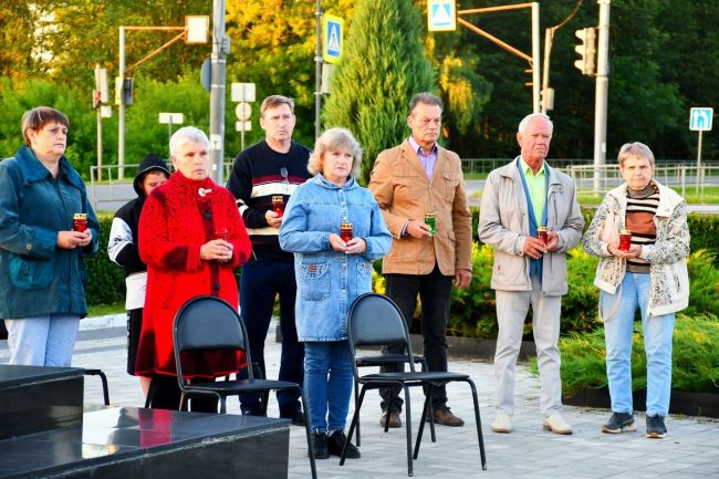 У мемориала «Скорбящий Воин» поселка Первомайский состоялся памятный митинг-реквием