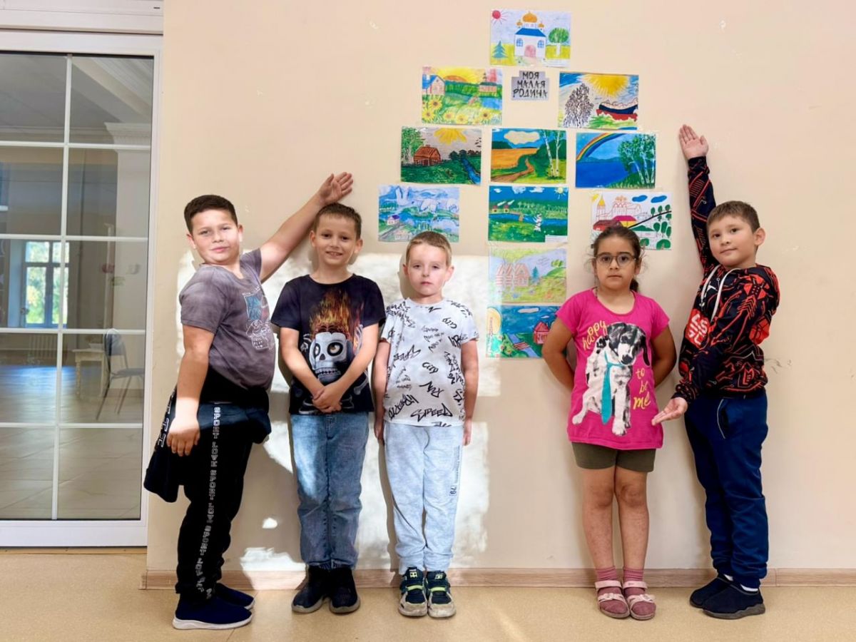 Маленькие жители Огаревки изобразили красоты родного края