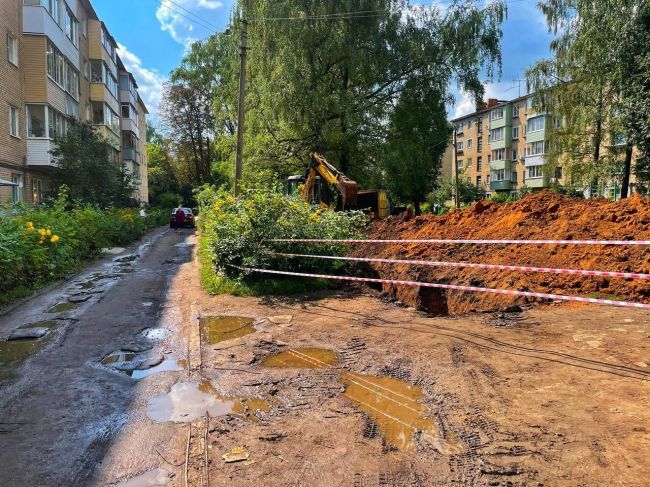 Ремонт дворов в городе Щекино продолжается