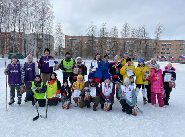В Суворовском районе состоялся спортивный фестиваль «Мама, папа, я- хоккейная семья!»