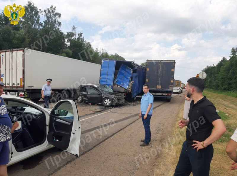 Прокуратура Чернского района контролирует установление всех обстоятельств ДТП на автомобильной дороге М-2 «Крым»