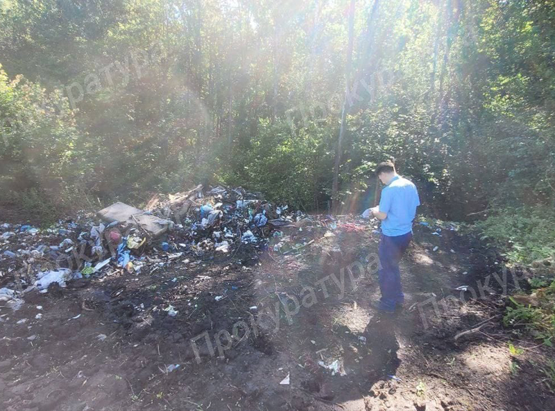 Тульская прокуратура провела проверку по информации о складировании мусора вблизи жилых домов