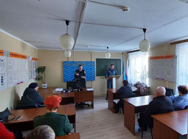 Суворовским старостам рассказали о причинах возникновения пожара
