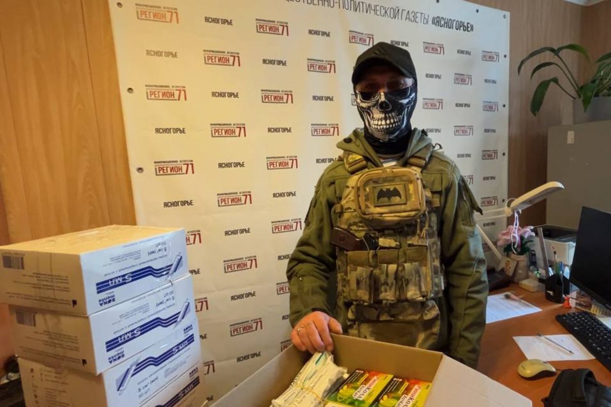 Боец поблагодарил ясногорских волонтеров за внимание и заботу Боец поблагодарил ясногорских волонтеров за внимание и заботу