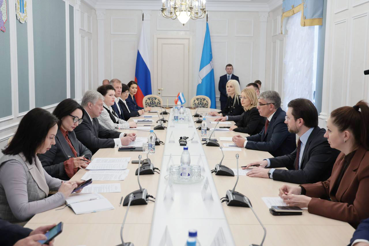 Дмитрий Миляев и Алексей Русских обсудили направления сотрудничества между Тульской и Ульяновской об