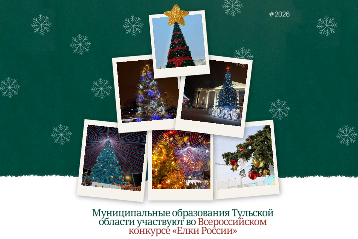 Муниципальные образования Тульской области участвуют во Всероссийском конкурсе «Елки России»