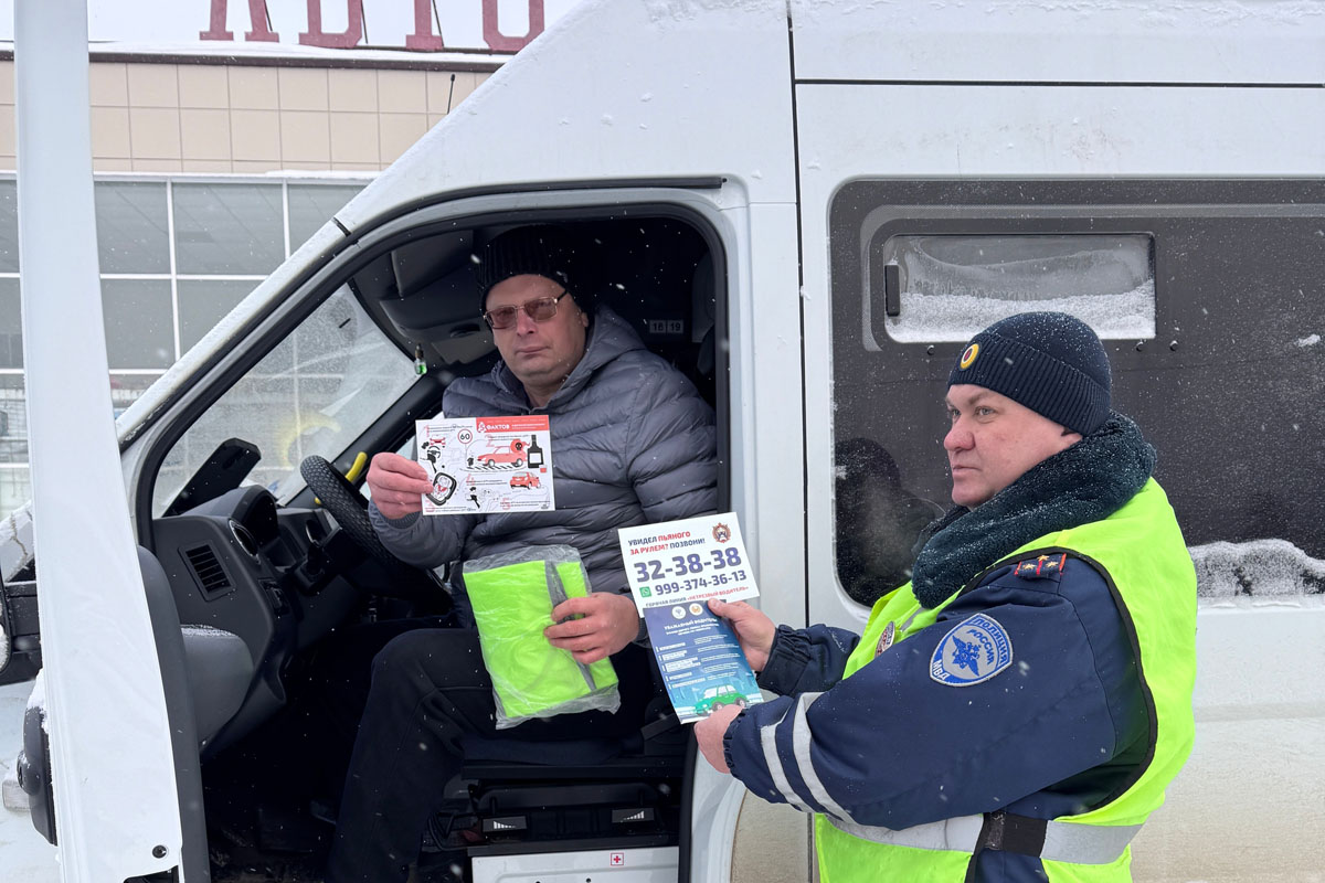 В Суворове прошла акция «Осторожно! Зимняя дорога!»