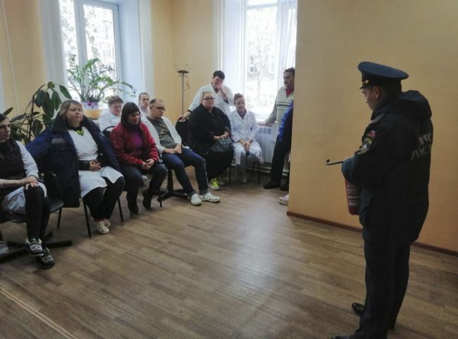 В Суворове на ветеринарной станции прошла противопожарная тренировка