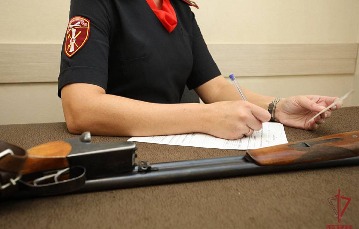 Росгвардейцы за неделю изъяли 16 единиц оружия в Тульской области