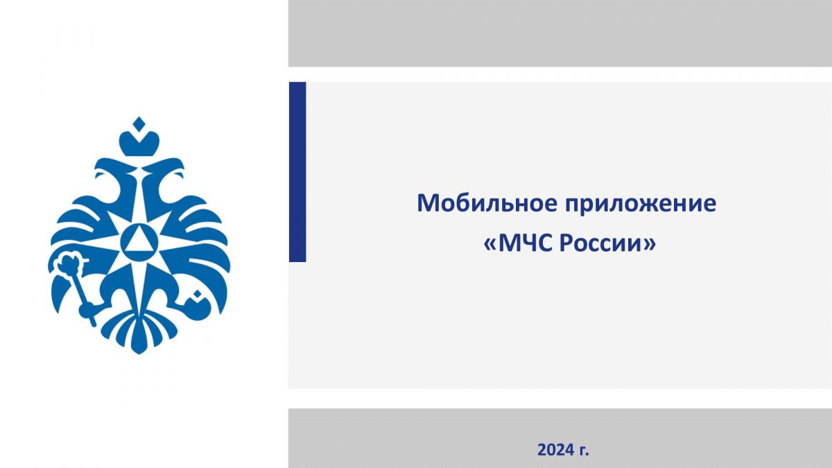 МЧС России запустило специальное приложение для мобильных устройств