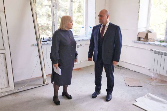 Продолжается капитальный ремонт поликлиники в поселке Плеханово